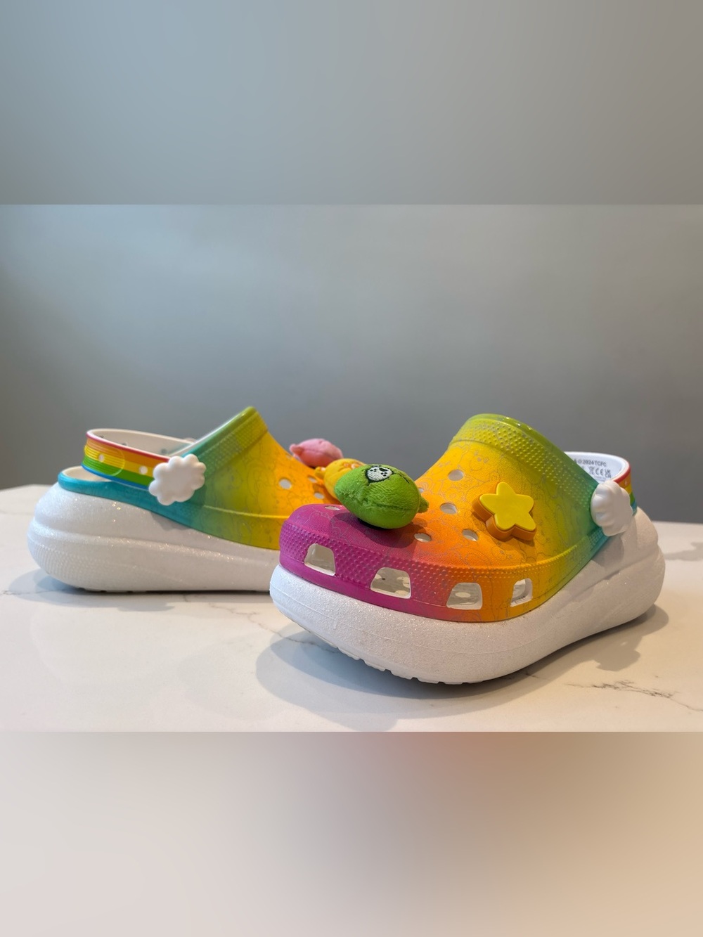 Care Bears X Crocs Crush Rainbow Platform Clog - Women’s 8 / Men’s 6.